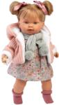 Llorens Llorens: Alexandra 42cm-es baba hanggal kötött kabátban sállal (42284) - jatekshop