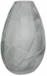 HOME DECO üvegváza - világosszürke 21, 5 cm (IMO-ZT-HD9008)