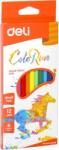Deli Színesceruza 12-es Deli C001 háromszögletű 12db-os ceruza készlet Color Emotion