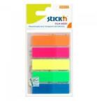 Stickn Stick index plastic transparent color 5 culori neon Stickn (10379)