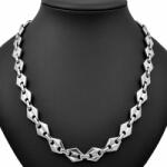  Elegance nemesacél nyaklánc trendi négyszög alakú szemekkel 50 cm - 60 cm - 70 cm hosszúságban választható és 11 mm széles (SC135N-60)