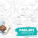 Hellomywall Dinoszaurusz Padlopi letörölhető színező (PD-0053)