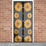Garden of Eden Szúnyogháló függöny ajtóra - mágneses - 100 x 210 cm - napraforgós (11398A)