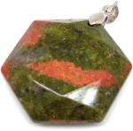 R. M. ékszer Hexagon medál Unakit 3cm (021596)