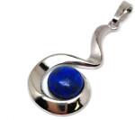 R. M. ékszer Spirál medál fém Lapis lazuli 2x3, 5cm (020929)