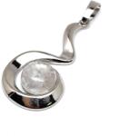 R. M. ékszer Spirál medál fém Hegyikristály 2x3, 5cm (020919)