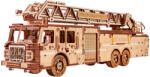 Wood Trick Puzzle 3D, mecanic, din lemn, Camion de pompieri, 636 piese (WDTK091)