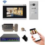 Mentor Kit Interfon Video 1 familie wireless WiFi IP65 1.3MP 7 inch Color 3in1 POE RJ45 Mentor SYKT028