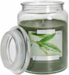 Kotarbau Lumânare Parfumată Mare De Sticlă Cu Capac 100 H - Ceai Verde (m048)