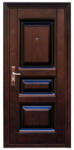 NOVO DOORS Usa metalica de exterior cu izolatie si vizor Novo Doors ND5001S , deschidere stanga dreapta, 1 yala, dimensiuni multiple, tabla 0.5 mm, balamale si clanta incluse, toc de 7 centimetri, pentru case, (