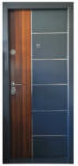 NOVO DOORS Usa metalica de exterior cu izolatie si vizor Novo Doors NDS08, Din compozit, 2 yale, Kit complet, Pentru case, Gri antracit cu insertie Stejar (NDS08) - novodoors