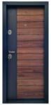 NOVO DOORS Usa metalica de apartament cu izolatie si vizor Novo Doors First Class NDFC09, Deschidere Stanga Dreapta, Dimensiune 200X88 cm, Tabla 1.2 mm, Kit complet, Gri antracit cu insertie Nuc (NDFC09)