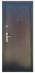 NOVO DOORS Usa metalica de exterior cu izolatie si vizor Novo Doors ND7003 , 2 yale, tabla 0, 7 mm, balamale si clanta incluse, toc de 7 centimetri, pentru casa si apartament, Gri antracit granit (ND7003)