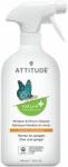  Attitude Citromhéj illatú üveg és tükör tisztító spray, 800 ml