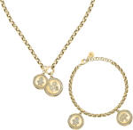 Morellato Set exclusiv de bijuterii placate cu aur S0R29 Love (colier + brățară)