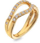 Hot Diamonds Inel de lux aurit cu diamant și topaz Jac Jossa Soul DR223 55 mm
