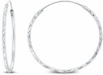 Brilio Silver Cercei atemporali rotunzi din argint EA01 3, 5 cm