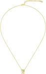 HUGO BOSS Colier fashion placat cu aur cu cristale Lyssa 1580347