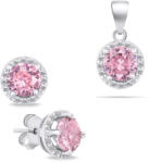 Brilio Silver Set de bijuterii strălucitoare din argint cu pietre de zircon SET230WP (cercei, pandantiv)