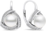 Brilio Silver Cercei de lux cu perle din argint EA393W