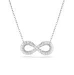 Swarovski Colier strălucitor Infinit cu pietre de zircon Hiperbolă 5679434