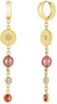 Preciosa Cercei lungi placați cu aur cu perle Rosina 7371Y69R