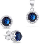 Brilio Silver Set de bijuterii strălucitoare din argint cu zircon SET230WB (cercei, pandantiv)