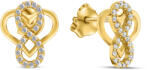 Brilio Silver Romantici cercei placați cu aur iubire Infinită EA346Y