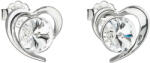 Evolution Group - Pavona Evolution Group Cercei din argint cu cristale Swarovski inimă albă 31259.1