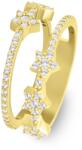 Brilio Silver Frumos inel placat cu aur cu stele RI095Y 56 mm