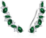 Beneto Cercei fermecători placați cu aur cu pietre de zircon verde AGUP3299GR