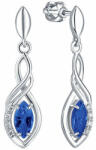 Brilio Silver Cercei lungi din argint cu cristale albastre 436 001 00573 04