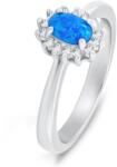 Brilio Silver Inel elegant din argint cu opal și zirconi RI106WB 52 mm