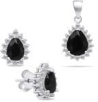 Brilio Silver Set fermecător de argint cu pietre de zircon SET226WBC (cercei, pandantiv)