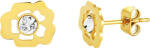 Preciosa Cercei frumoși placați cu aur cu cristale Verona 7454Y00