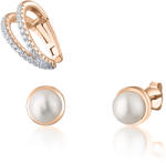 JwL Luxury Pearls Set modern de cercei din bronz (1x cercel, 2x cercei stud) JL0809