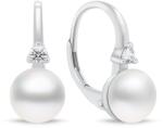 Brilio Silver Cercei delicați din argint cu perle EA955W