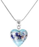 Lampglas Colier fermecător Ice Heart cu argint pur în perlă Lampglas NLH29