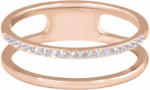 Troli Inel dublu minimalist din oțel Rose Gold 57 mm