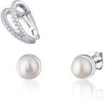 JwL Luxury Pearls Set modern de cercei placați cu aur (1x cercel, 2x cercei de piatră) JL0808
