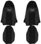 F-CORE Huse scaune compatibile cu Scania R , G , P (01.2011-12.2016) Streamline, Negru (F-CORE FX15 BLACK)