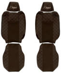F-CORE Huse scaun compatibile cu Renault T tetiere ajustabile dupa 01.2014-04.2021, Maro (F-CORE FX19 BROWN)