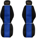 F-CORE Set huse scaun textil camion compatibile cu Mercedes Actros MP 1 Atego Axor, Albastru (F-CORE PS22 BLUE)