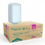 Tubeless hajtogatott toalettpapír adagoló 1 db + 2 karton TUB32004 toalettpapír akciós csomag (TUBELESS16003-TUB32004)