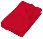 Kariban Uniszex törölköző Kariban KA112 Hand Towel -50X100, Red