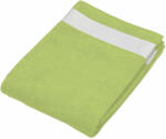 Kariban Uniszex törölköző Kariban KA118 Beach Towel -100X160, Lime/White