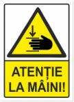  Indicator Atentie la maini, 148x210mm IAA5ALM