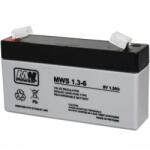 MW Акумулаторна батерия MW MWS 1.3-6, 6V, 1.3Ah, AGM, F1 конектори (MWS 1.3-6)