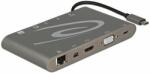 Delock Docking station USB 3.1 tip C 4K (Gigabit, Mini DP, HDMI, VGA, USB 3.0, jack audio, micro SD/SD slot), Delock 87297 (87297) - pepita