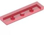 LEGO® 2431c17 - LEGO átlátszó piros csempe 1 x 4 méretű (2431c17)
